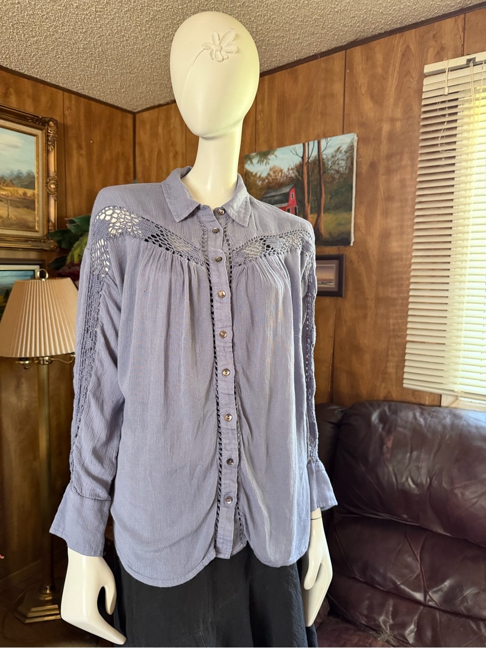 Free People Flowy Blouse